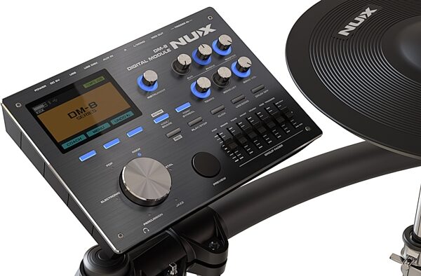 open zoom image for NUX DM-8 All-Mesh Head Digital Drum Kit, Black, view